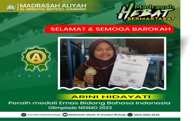 SELAMAT!!! SISWI MA UW JOMBANG BERHASIL MERAIH MENDALI EMAS OLIMPIADE NSSMO 2023